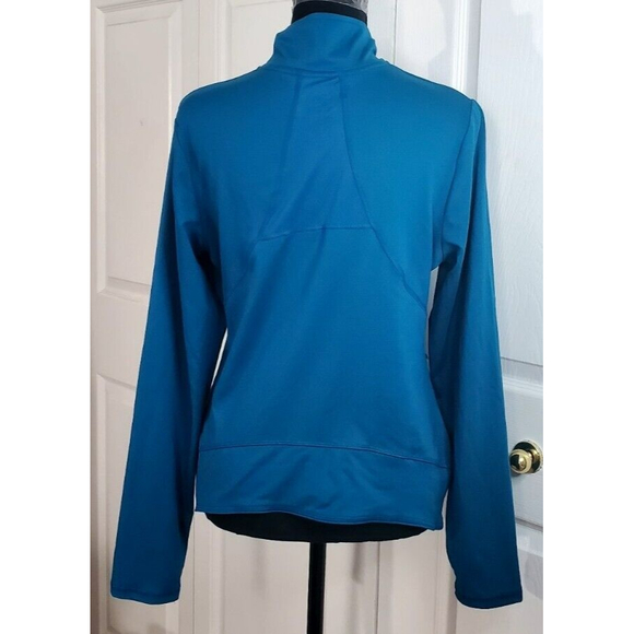NWT Champion Woman's Teal Blue Zip up Athletic Jacket Long Sleeve Athletic Top L - Picture 3 of 7